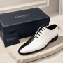 Pantofi barbati de ceremonie din piele naturala doua culori MOD1AN
